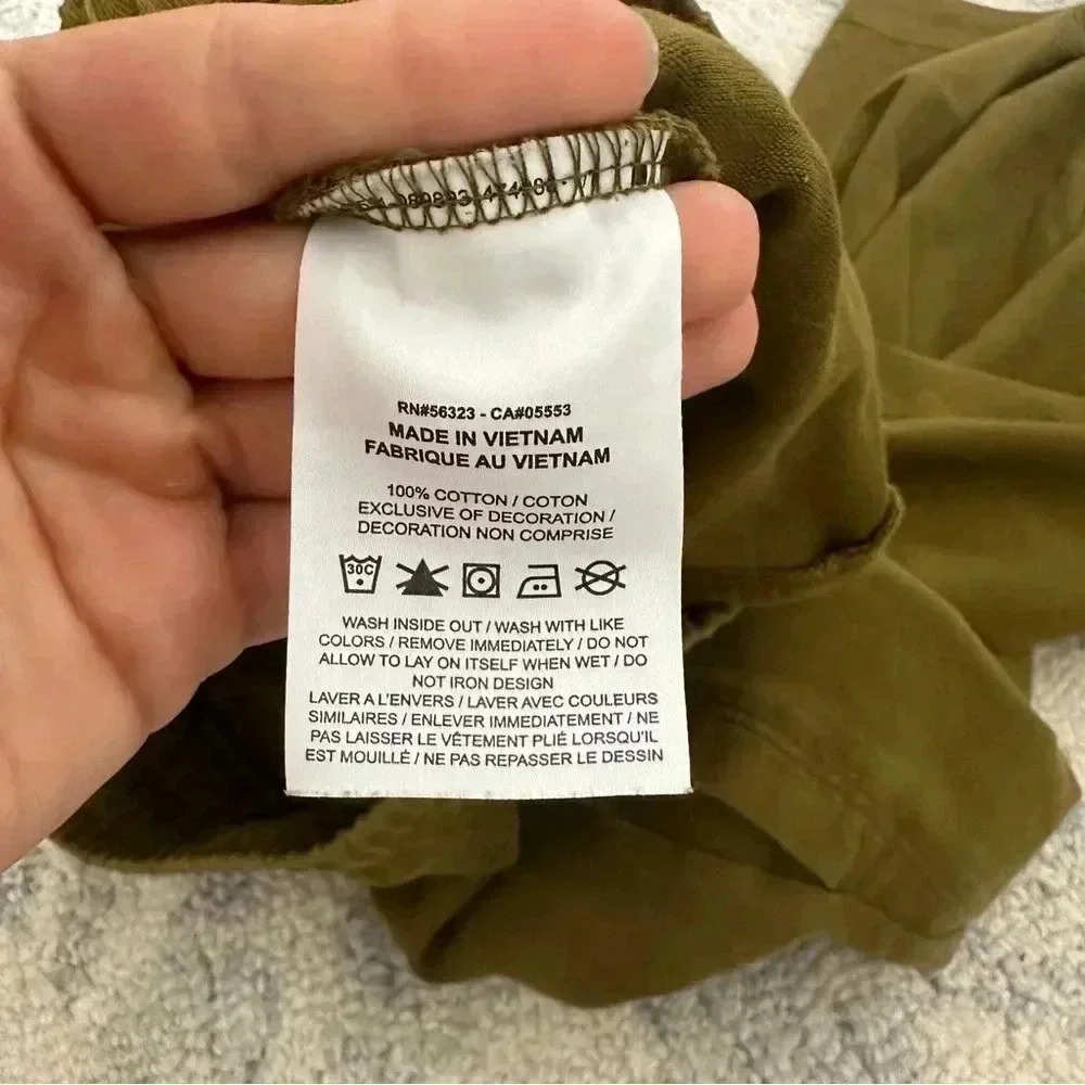 Nike Cropped Wide Leg EUC Green / Chartreuse Sweatpants Size Small - Picture 12 of 15